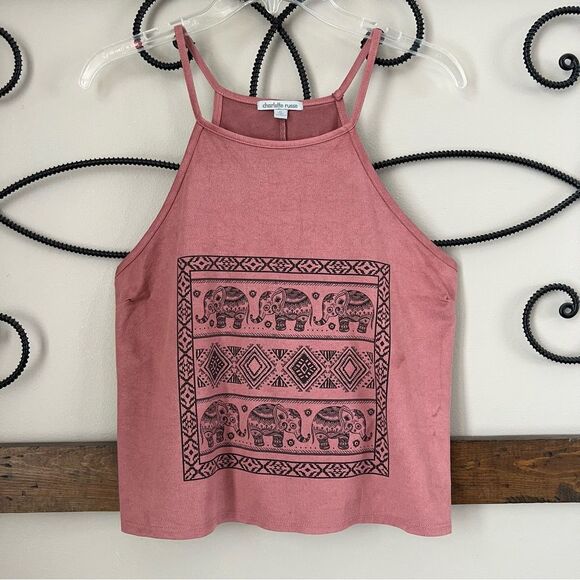 Charlotte Russe Boho Spaghetti Strap Crop Top Size M - Picture 3 of 10